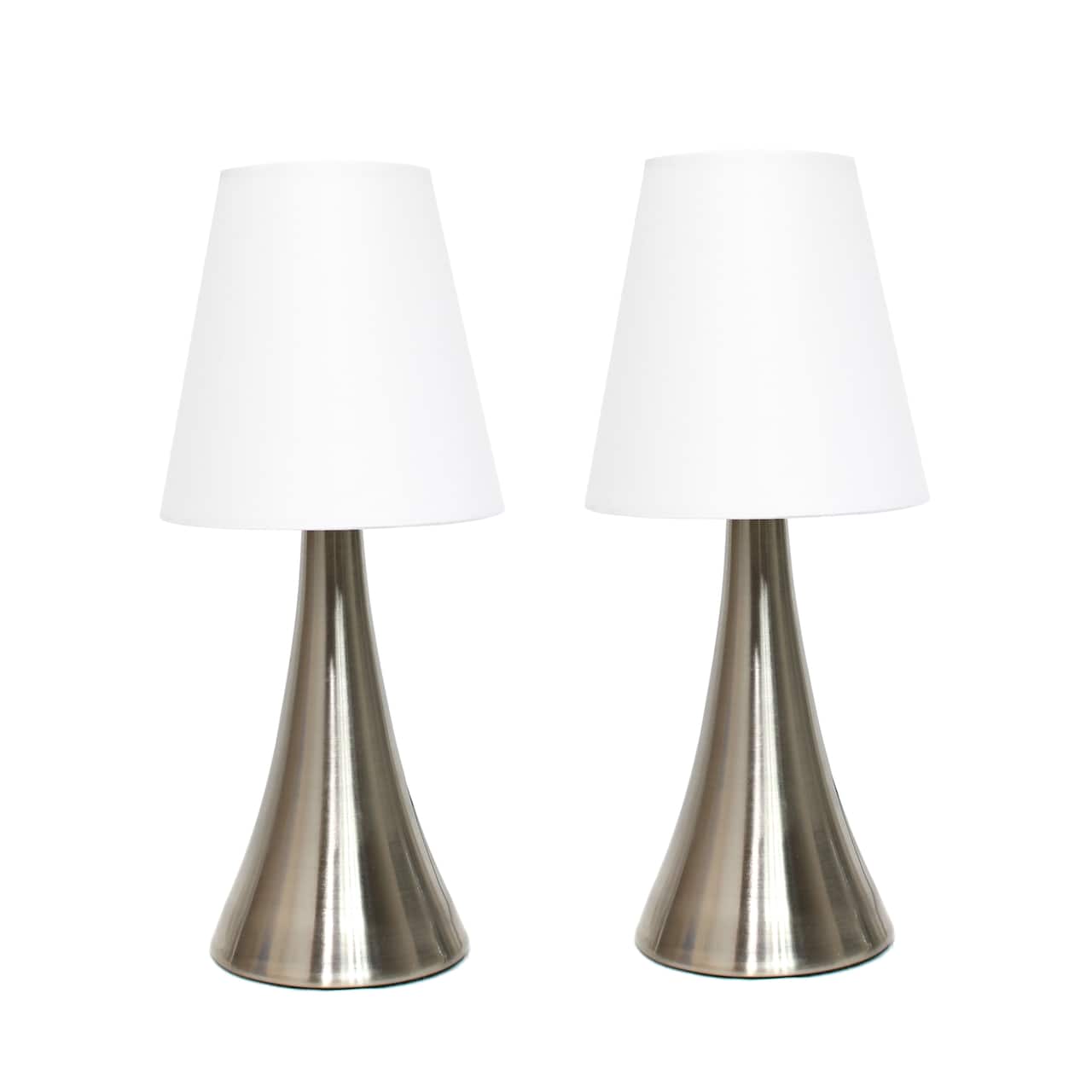 Simple Designs Valencia Mini Touch Table Lamp Set